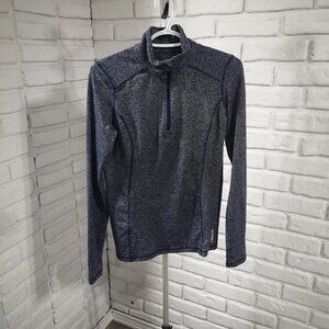 2/$30.00 - Head Ladies Size Small Fitted Navy 1/4 Zip Athletic Top